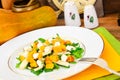 Healthy and Diet Food: Salad, Pumpkin, Pear