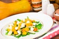 Healthy and Diet Food: Salad, Pumpkin, Pear