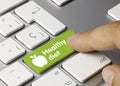 Healthy diet - Inscription on Green Keyboard Key Royalty Free Stock Photo