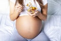 Healthy diet and pregnancy concept