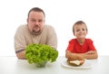 Healthy diet - teaching by example Royalty Free Stock Photo
