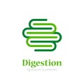 Healthy digestion vector logo