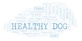 Healthy Dog word cloud Royalty Free Stock Photo