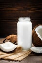 Healthy drink - vegan non dairy fresh coconut milk