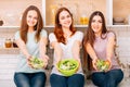 Healthy eating balanced diet food fitness salad Royalty Free Stock Photo