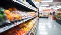 Healthy eating choices in a supermarket aisle generated by AI Royalty Free Stock Photo