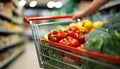 Healthy eating choices at the supermarket, variety of fruits generated by AI Royalty Free Stock Photo