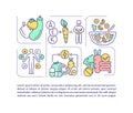 Healthy eating concept icon with text Royalty Free Stock Photo