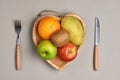 Healthy eating, dieting. Fresh various citrus fruits