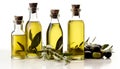 Healthy eating Fresh, organic olive oil, a healthy cooking condiment generated by AI