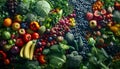 Healthy eating Freshness, organic, vegetarian food, fruit, vegetable, salad, plant based meal Royalty Free Stock Photo