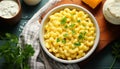 Healthy eating Gourmet pasta meal, fresh ingredients, homemade Italian cuisine generated by AI Royalty Free Stock Photo