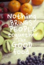 Healthy eating quote