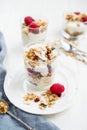 Healthy Energy-boosting Granola and Yogurt Breakfast