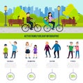 Healthy Family Infographic Concept