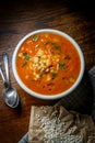 Healthy Farro Vegetable Soup Royalty Free Stock Photo