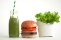 Healthy fast food concept