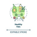 Healthy fats concept icon Royalty Free Stock Photo