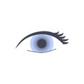 Healthy female eye icon for good vision concept