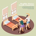 Healthy Fitness Isometric Background