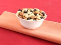 Healthy Food Almonds, Cashew Nuts and Raisins Royalty Free Stock Photo