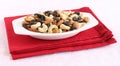 Healthy Food Almonds, Cashew Nuts and Raisins Royalty Free Stock Photo