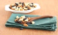 Healthy Food Almonds, Cashew Nuts and Raisins Royalty Free Stock Photo