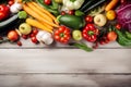 Healthy food background. Autumn vegetables and crop top view Royalty Free Stock Photo