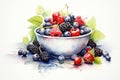 Healthy food background blueberry fresh berry fruit sweet summer raspberry dessert Royalty Free Stock Photo