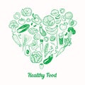 Healthy Food Background. Royalty Free Stock Photo