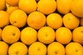 Healthy food, background. Oranges on market. Royalty Free Stock Photo