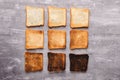 Delicious toast on wooden background. Healthy food for breakfast