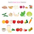 Healthy Food For Breast Cancer Prevention Set