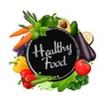 Healthy food collection. Royalty Free Stock Photo