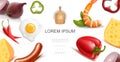 Healthy Food Colorful Template