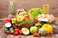 Healthy food composition Royalty Free Stock Photo