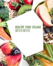 Healthy food concept. Balanced diet eating Royalty Free Stock Photo