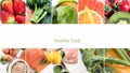 Healthy food concept. Balanced diet eating Royalty Free Stock Photo