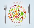 Healthy food concept