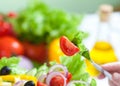 Healthy food fresh vegetable salad Royalty Free Stock Photo