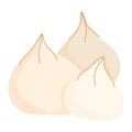 healthy food garlic fresh flat icon style