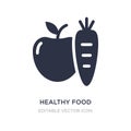 healthy food icon on white background. Simple element illustration from Food concept