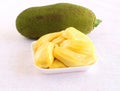 Healthy Food Jackfruit Arils in a Tray Royalty Free Stock Photo