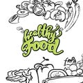 Healthy Food lettering