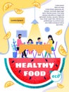 Healthy Food and Lifestyle Promotion Text Brochure