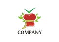 Healthy food logo concept