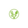 Healthy Food Logo design. Organic Food Logo .