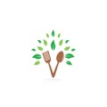 Healthy Food Logo design. Organic Food Logo .