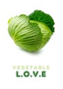 Healthy Food Love Green Love Vegetables Heart Shaped Cabbage Vegetable