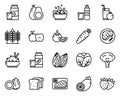 Healthy Food outline icon and symbol for website, application